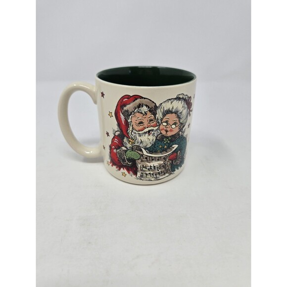 VINTAGE CREATIVE CONCEPTS CHRISTMAS COFFEE MUG CUP DRINKWARE SANTA & MRS. CLAUS - Picture 2 of 12
